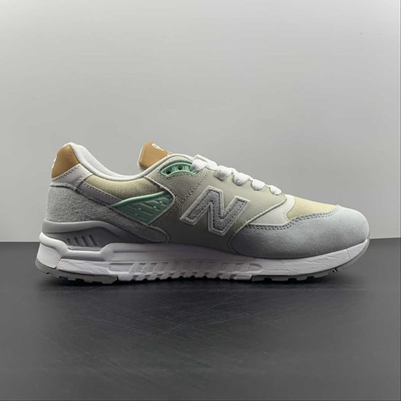 New Balance 998 White Tan Mens Sneakers - Picture 3 of 15